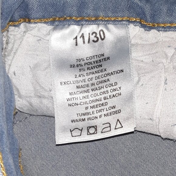 Celebrity Ace Jeans * Light Blue * Sz 11/30 * High Waist * Flare * Soft Stretchy - Picture 13 of 13